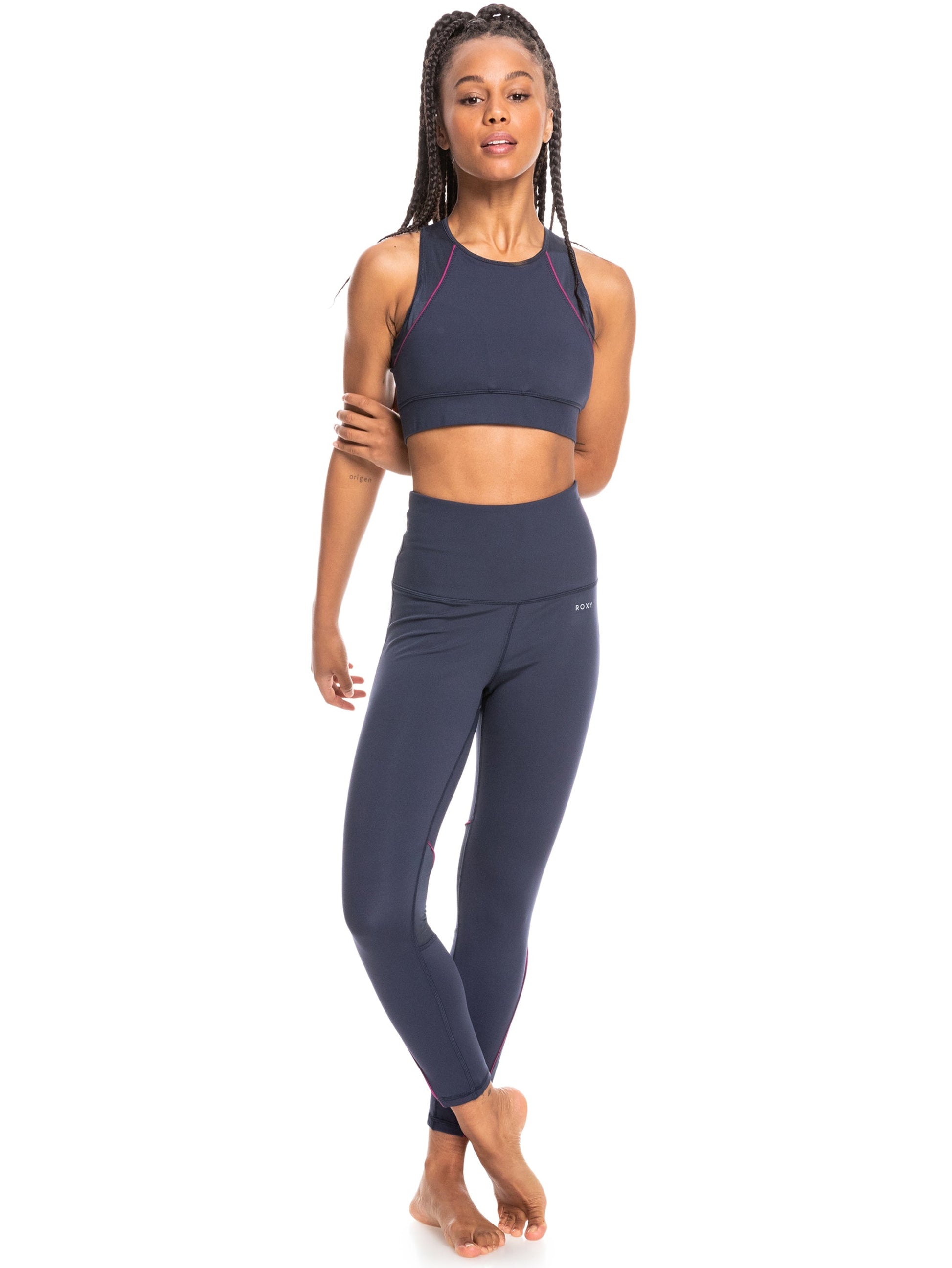 Womens Interstellar Disco Medium Support Sports Bra - Roxy Singapore