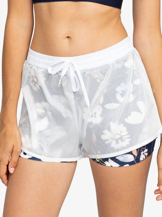 Womens Pure Pursuit Layered Shorts - Roxy Singapore