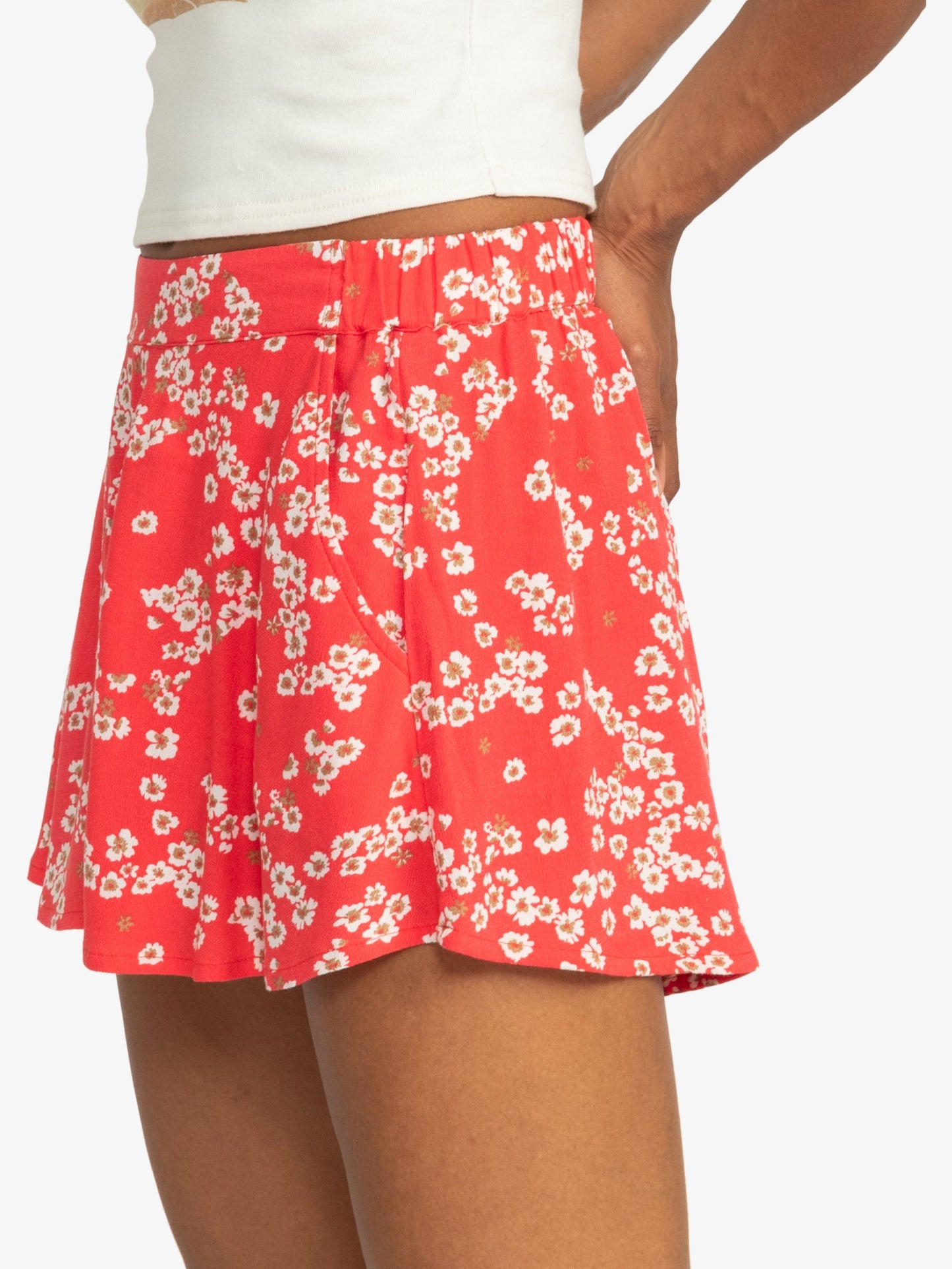 Womens Midnight Avenue Relaxed Fit Printed Shorts - Roxy Singapore