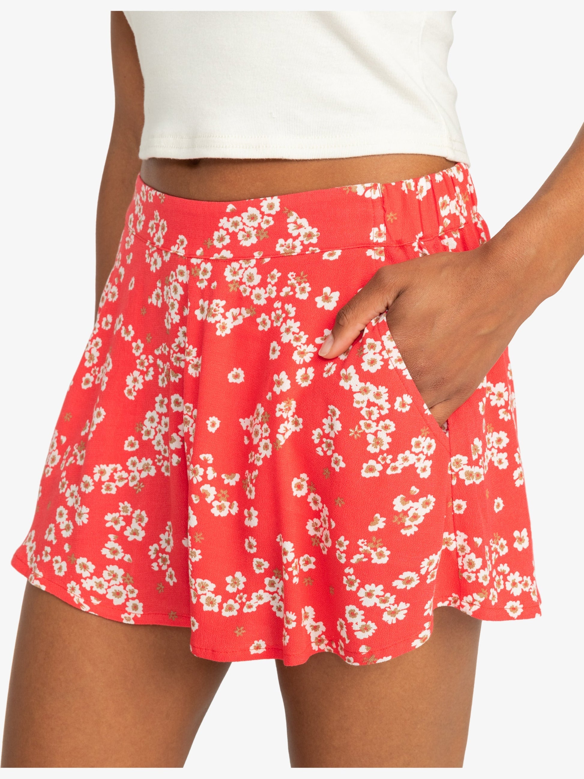 Womens Midnight Avenue Relaxed Fit Printed Shorts - Roxy Singapore