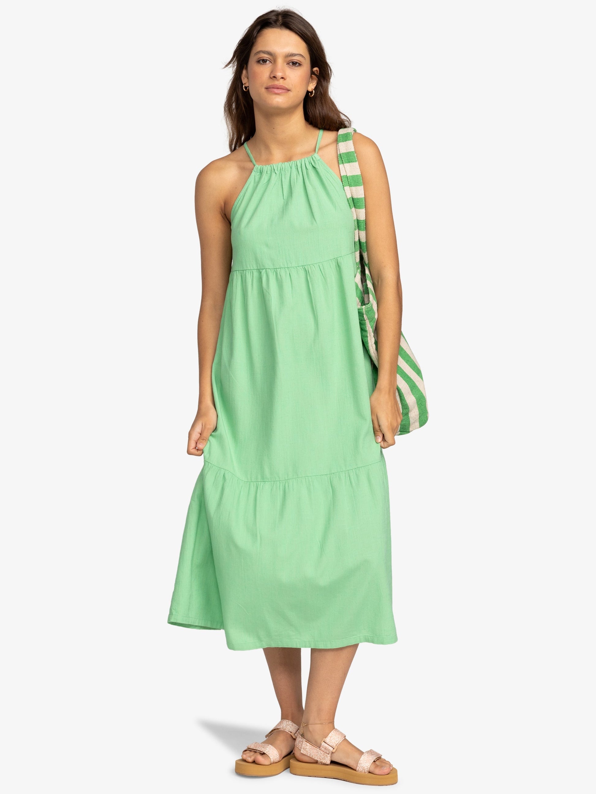 Womens Wavy Days Midi Dress - Roxy Singapore