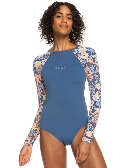 Womens Mixed Long Sleeve One-Piece Swimsuit - Roxy Singapore