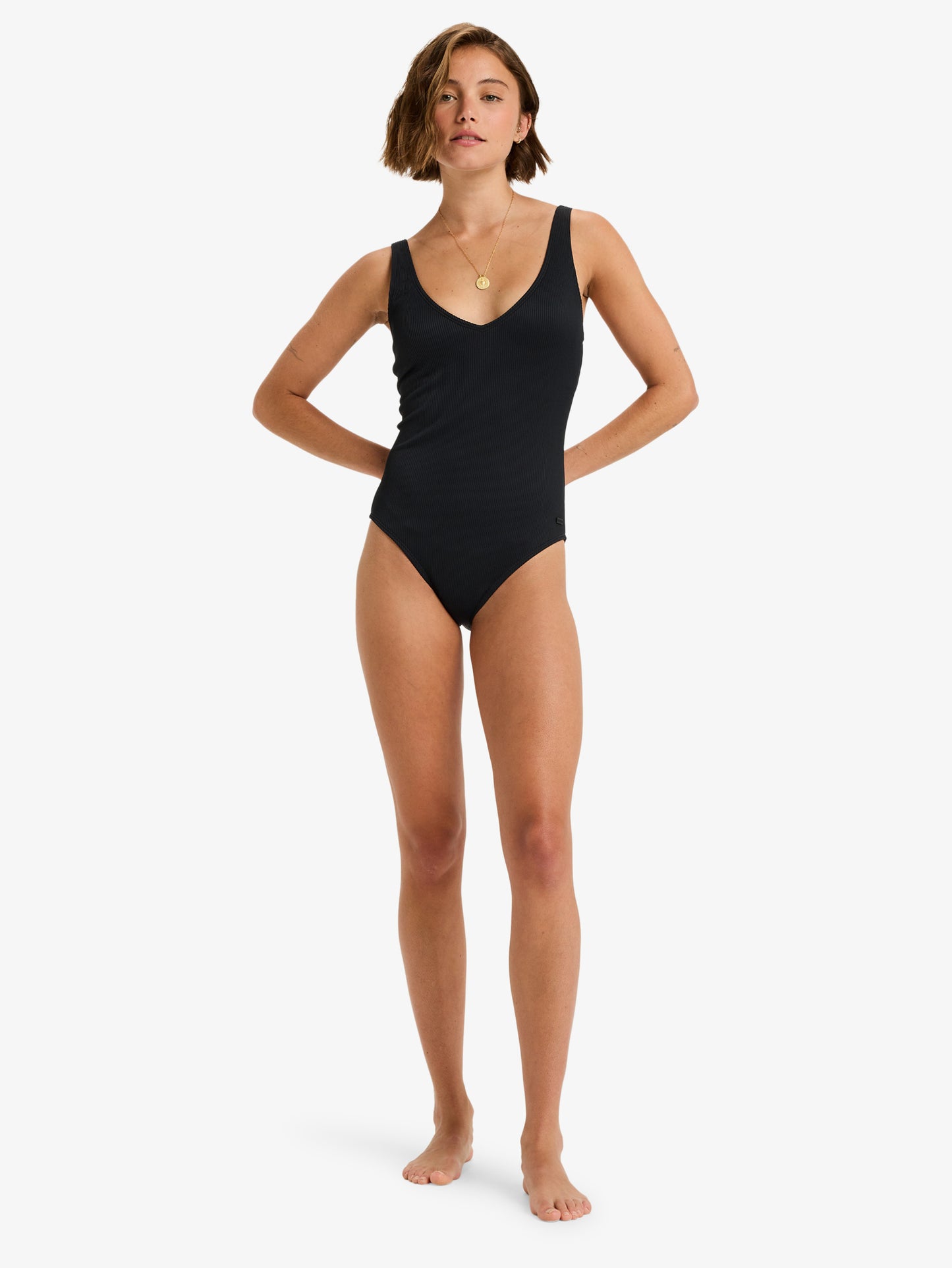 Womens Rib Roxy Love One-Piece Swimsuit