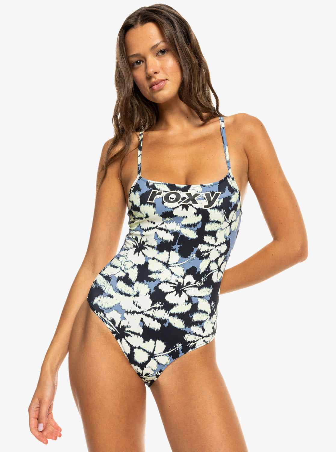 Womens Roxy Active Basic One Piece Swimsuit