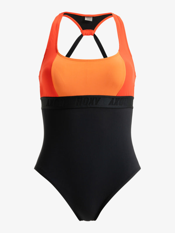 Women Roxy Active Colorblk One-Piece Swimsuit