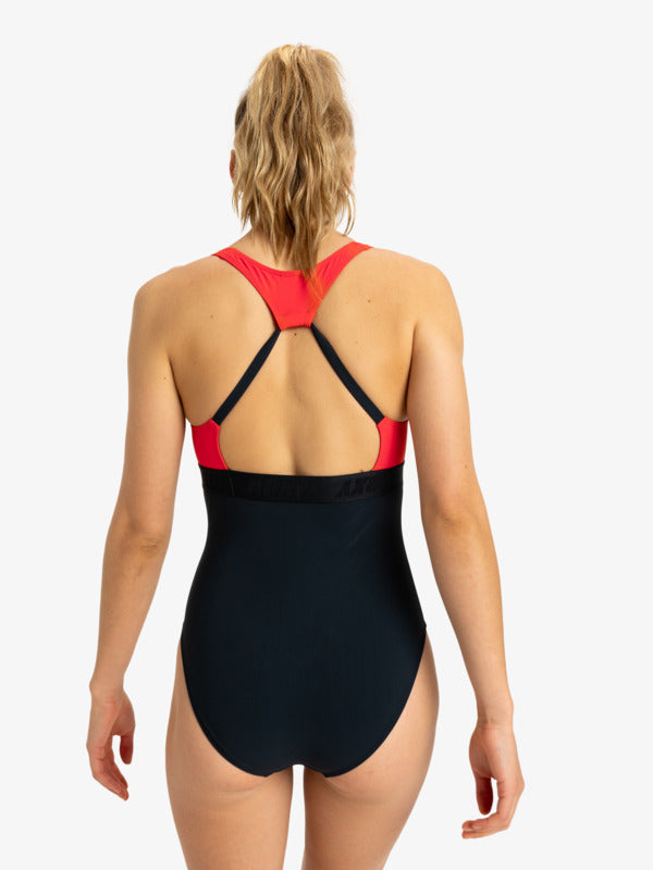 Women Roxy Active Colorblk One-Piece Swimsuit