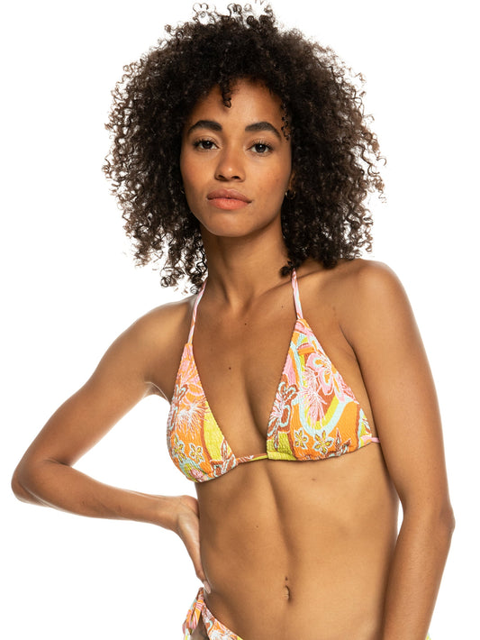 Womens Floraldelic Tiki Tri Bikini Top - Roxy Singapore