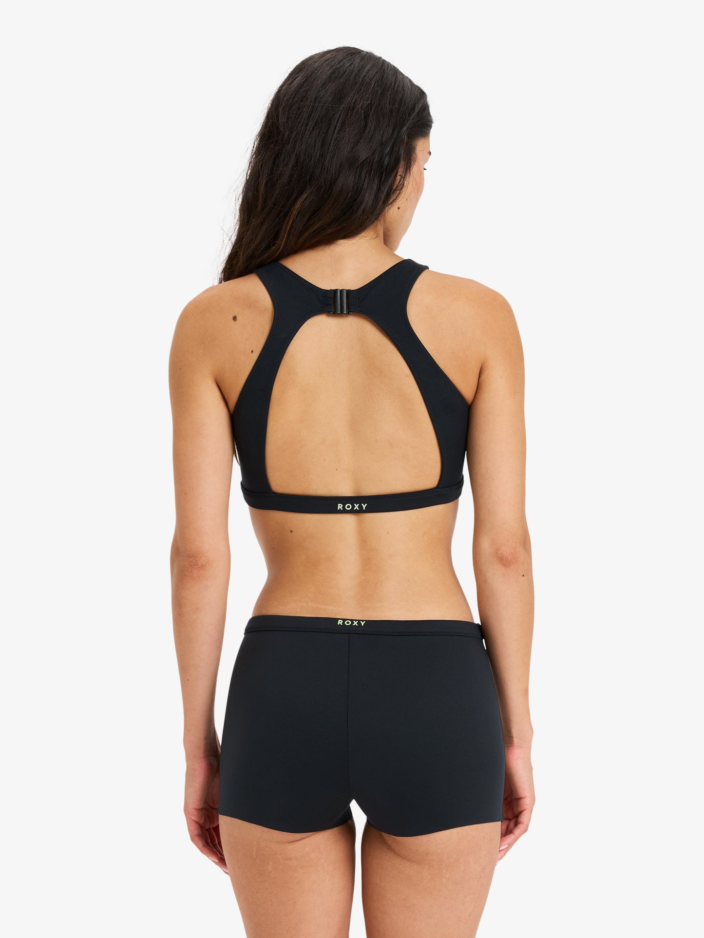 Womens Roxy Pro Wave Crop Top Sd Bikini Top
