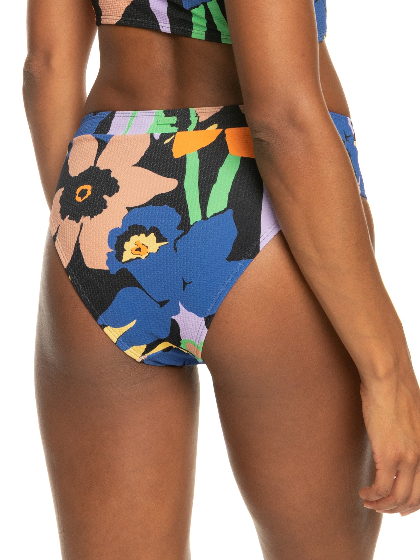 Womens Color Jam Moderate Bikini Bottoms - Roxy Singapore