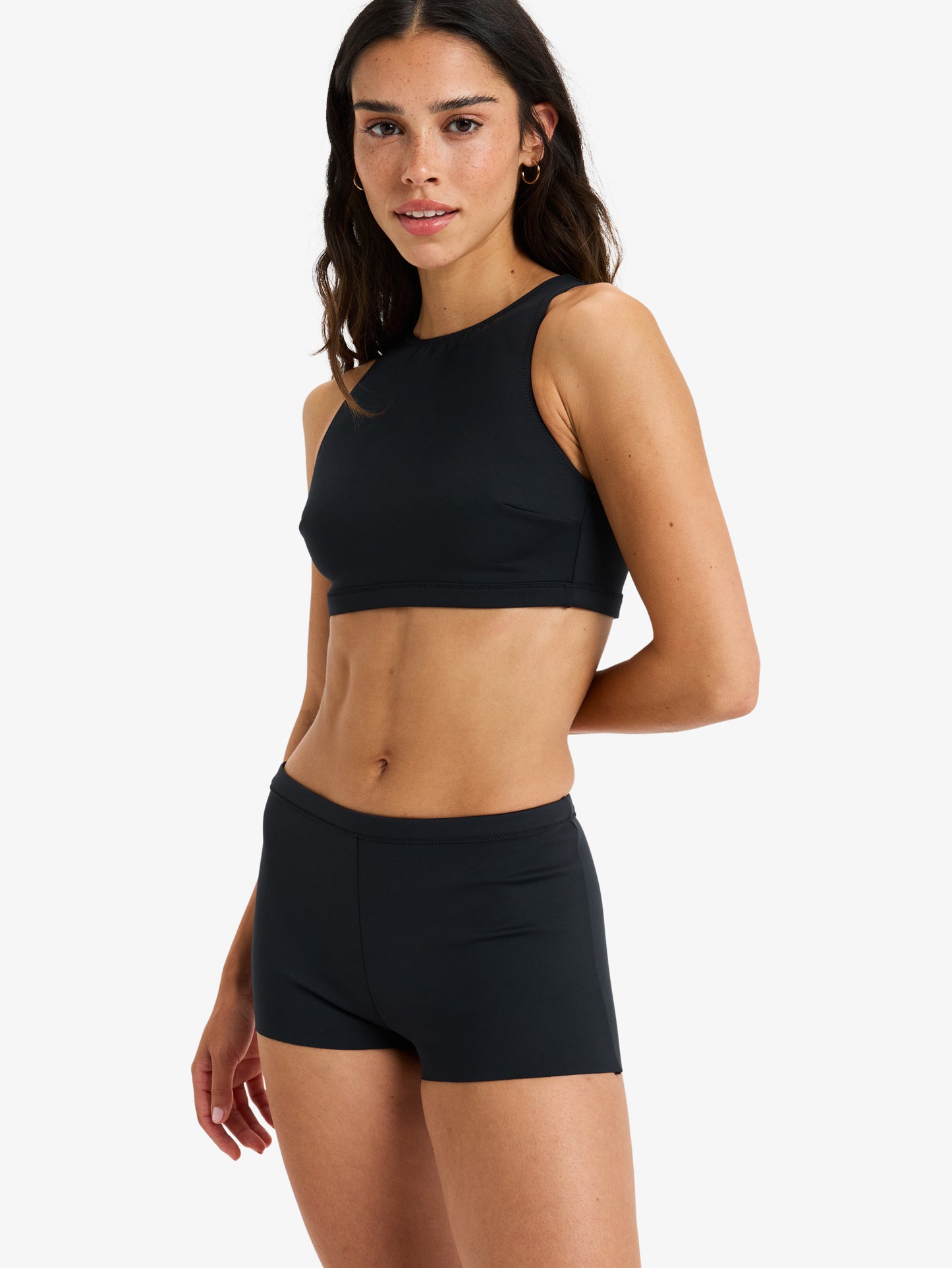 Womens Roxy Pro Wave Ride Short Bikini Bottoms