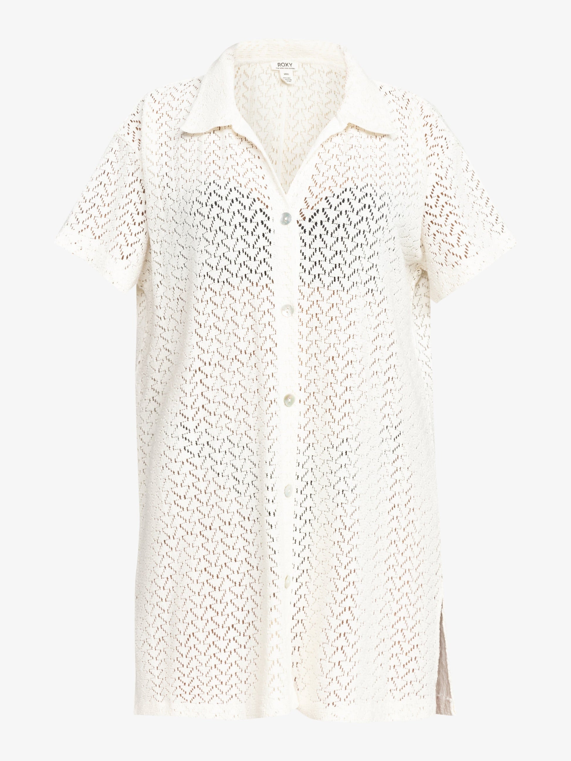 Womens Dalia Beach Crochet Shirt Dress - Roxy Singapore