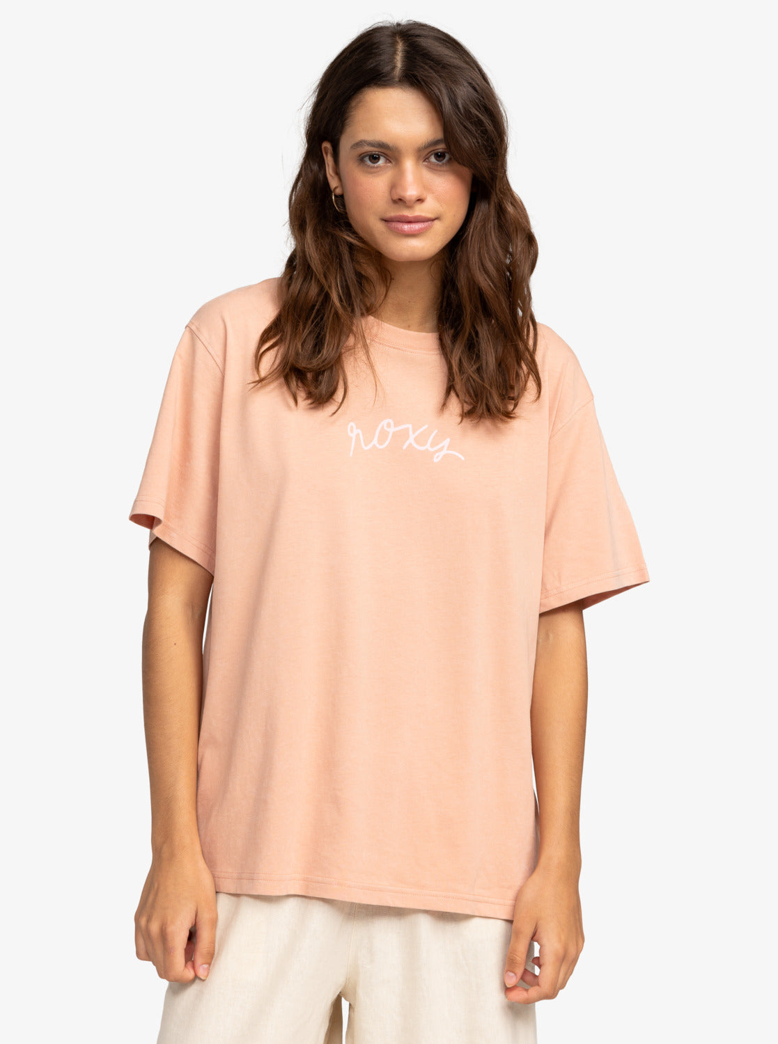 Womens Shimmer Sunset Oversized T-Shirt