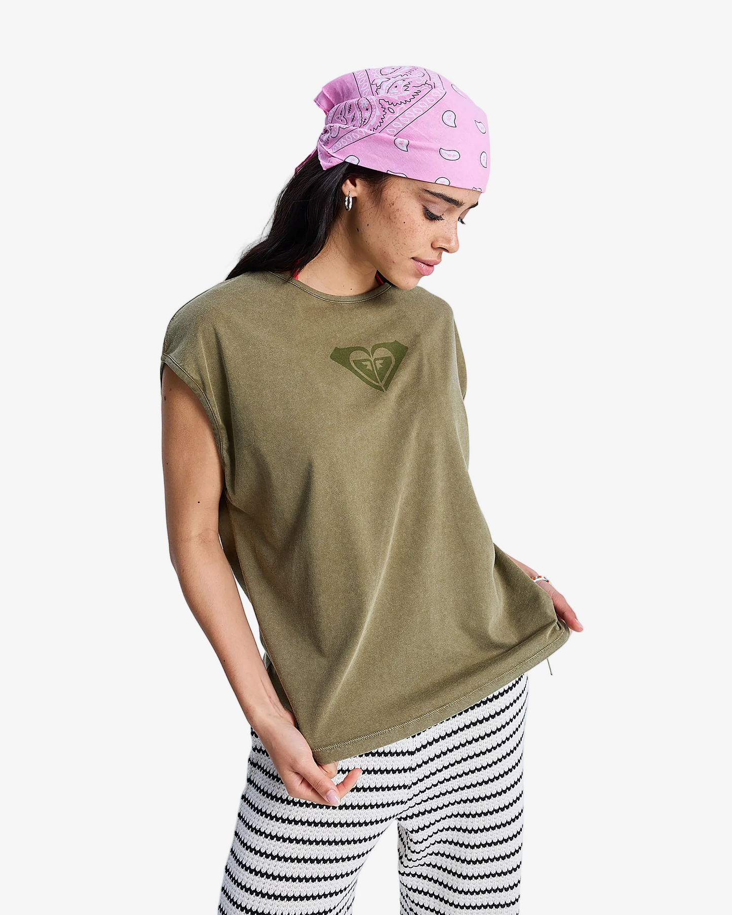 Womens Crystal Sea Muscle T-Shirt