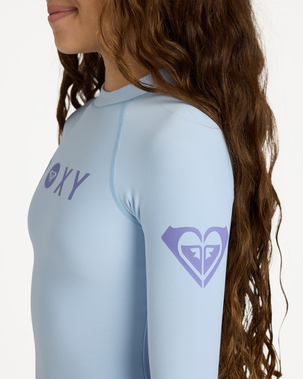 Girls 8-16 Heater Long Sleeve One Piece Swimsuit