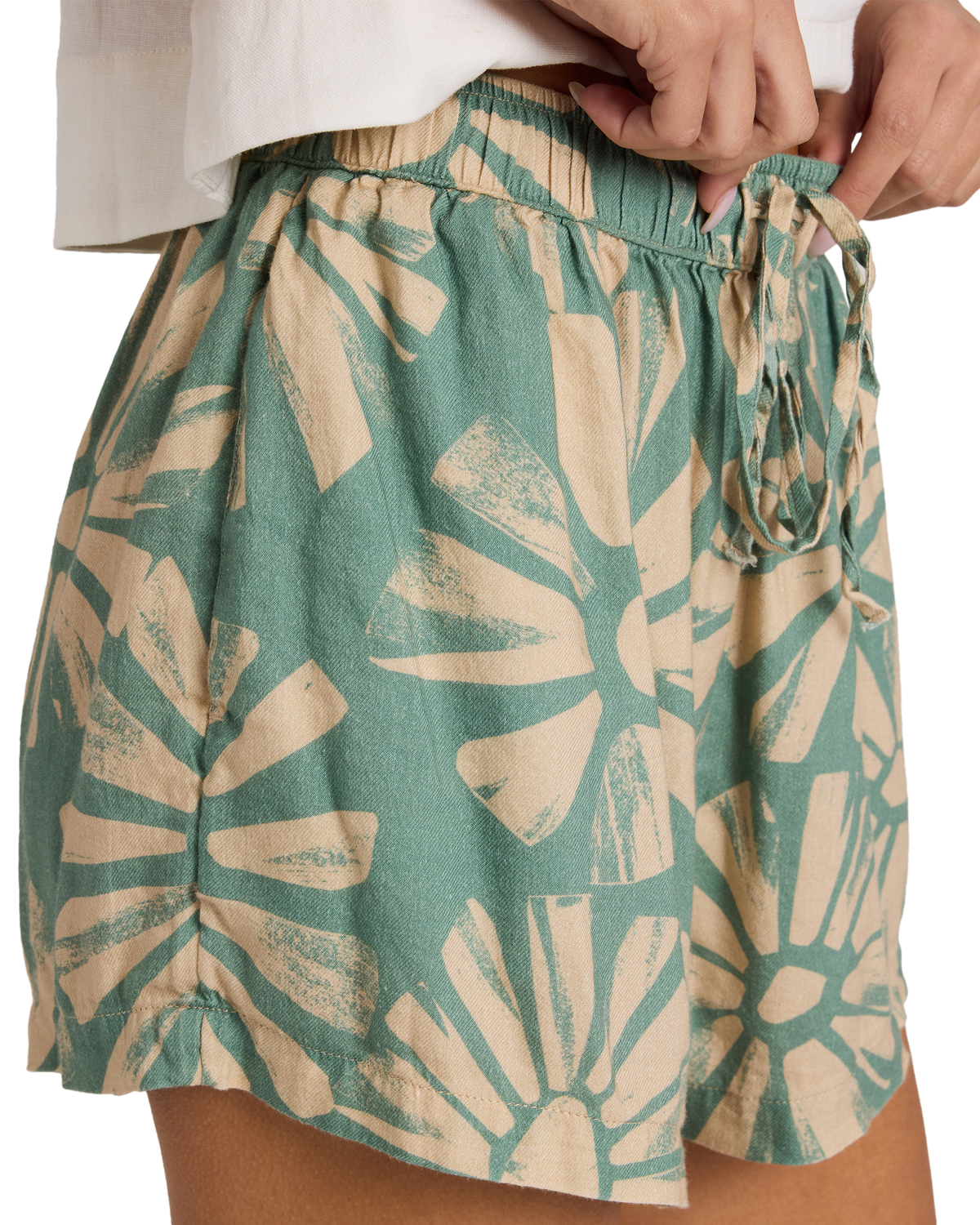 Womens Suntribe Elastic Waist Shorts