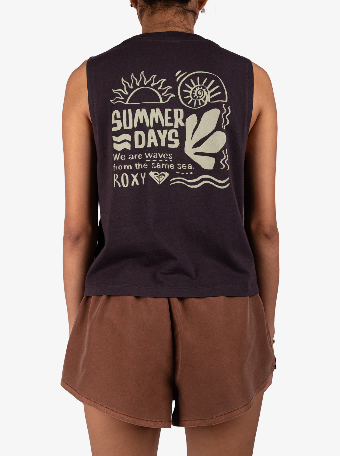 Womens Summer Days Muscle Tee | Roxy Singapore | T-Shirt
