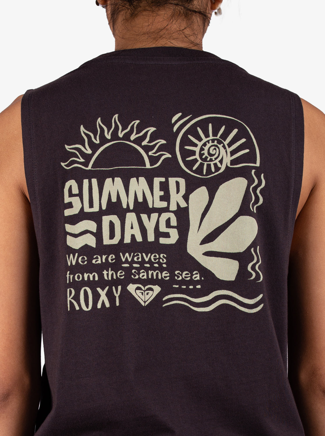 Womens Summer Days Muscle Tee | Roxy Singapore | T-Shirt